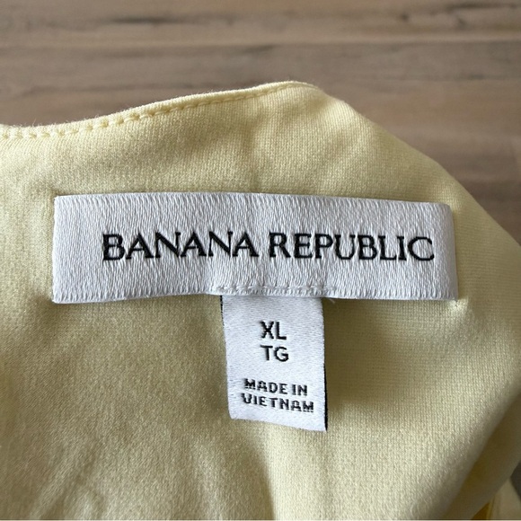 Banana Republic viral butter yellow sleeveless knit jersey midi dress - XL - Picture 6 of 6